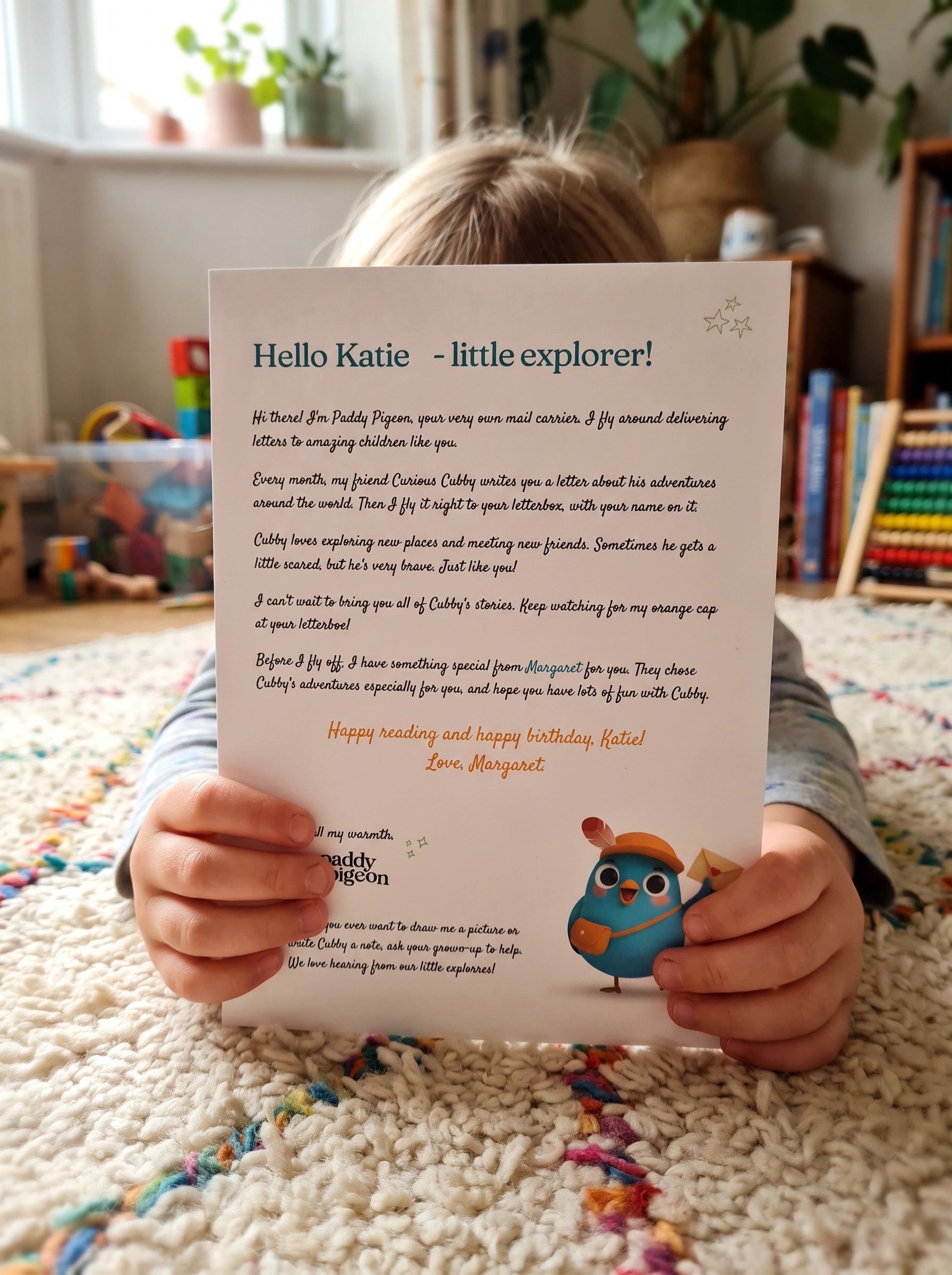 A child opening a keepsake box with excitement at a birthday celebration